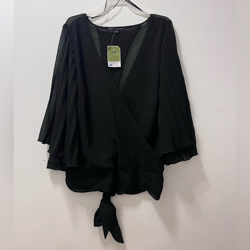 Black Sheer Blouse